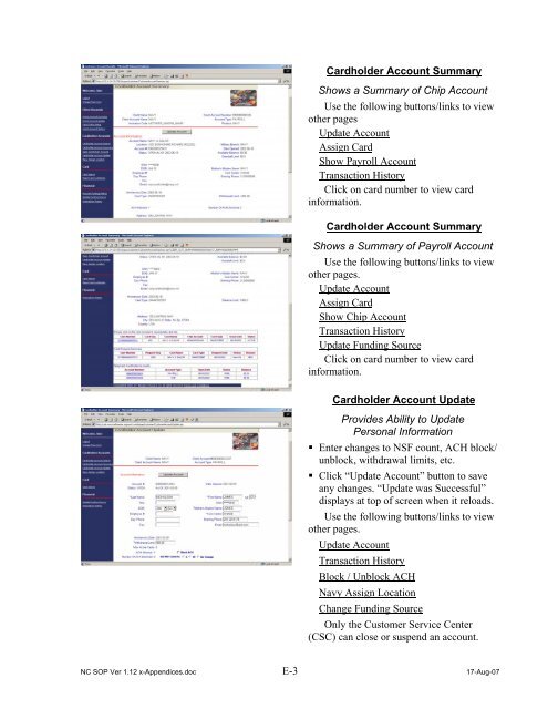 Navy Cash Standard Operating Procedures - Financial Management ...