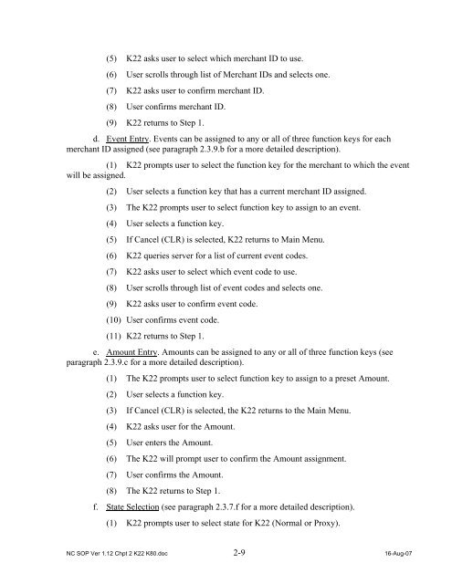 Navy Cash Standard Operating Procedures - Financial Management ...