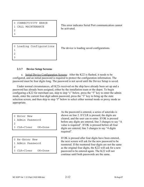 Navy Cash Standard Operating Procedures - Financial Management ...