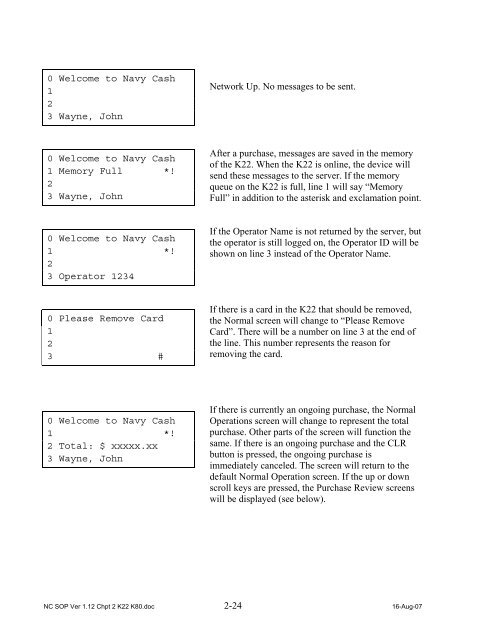 Navy Cash Standard Operating Procedures - Financial Management ...