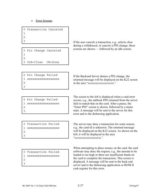 Navy Cash Standard Operating Procedures - Financial Management ...