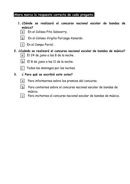 textos para comprensiÃ³n lectora - Actiludis