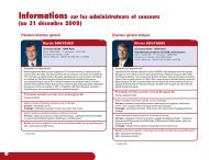 Informations sur les administrateurs et censeurs (au 31 ... - Bouygues