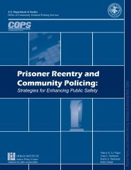 Prisoner Reentry and Community Policing: - Urban Institute