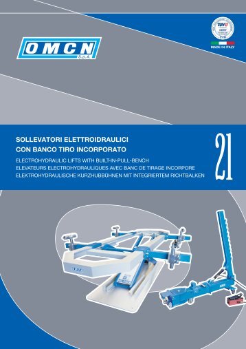 sollevatori elettroidraulici con banco tiro incorporato - Omcn