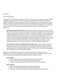 Letter to HMS 8th Grade Parents - Homewood City Schools