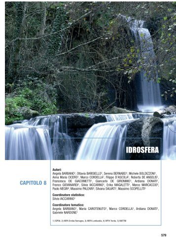 Idrosfera - Annuario dei dati ambientali - Ispra