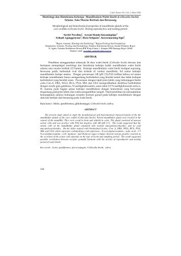 Jurnal Kedokteran Hewan 4(1) - aff fkh ipb