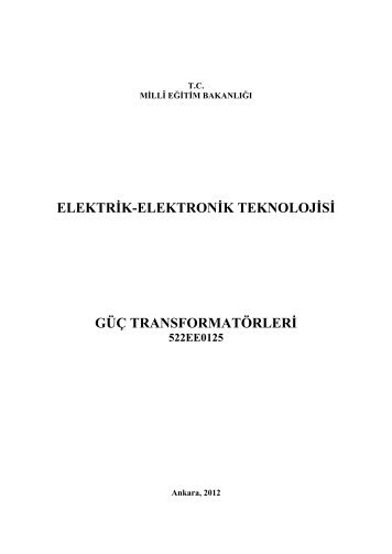 elektrik-elektronik teknolojisi güç transformatörleri 522ee0125
