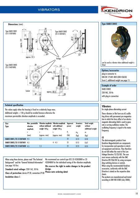 oscillating line - Kendrion Binder