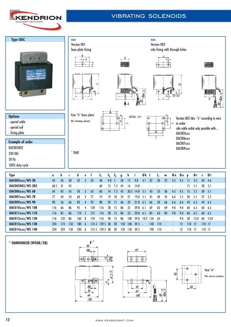 oscillating line - Kendrion Binder