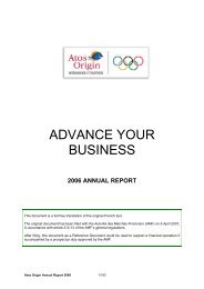 ADVANCE YOUR BUSINESS - Atos