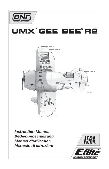 33267 EFL UMX Gee Bee R2 manual .indb - HobbyTown USA