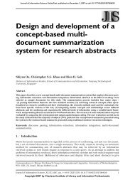 Design and development of a concept-based multi ... - Citeseer