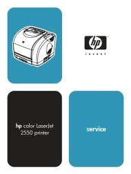 HP Color LaserJet 2550 Service Manual EN