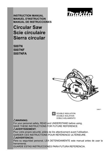 Circular Saw Scie circulaire Sierra circular - Makita