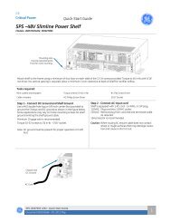 SPS J2007003 L202 - Quick Start Guide - Lineage Power