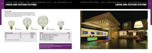 linear and festoon systems linear and festoon ... - Lightgraphix Ltd.