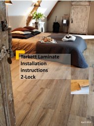 Tarkett Laminate Pro Installation instructions 2-Lock