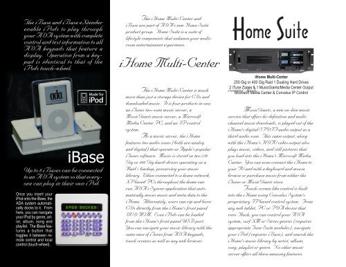 Audio Design Associates 2006 Brochure