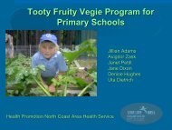 Results of the Tooty Fruity Vegie in Primary Schools Evaluation