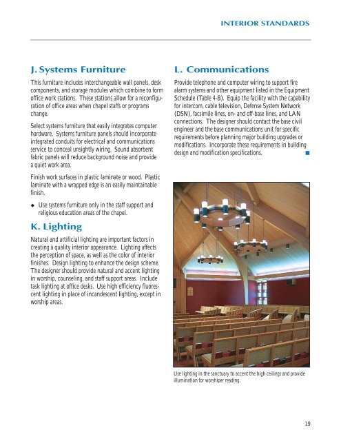 Chapel Facilities Design Guide - The Whole Building Design Guide