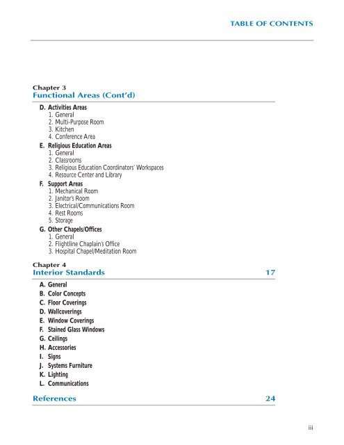 Chapel Facilities Design Guide - The Whole Building Design Guide