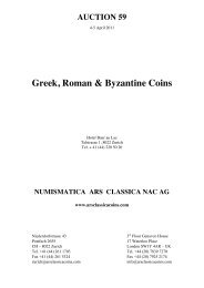 Greek, Roman & Byzantine Coins - Numismatica Ars Classica NAC AG