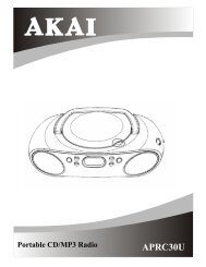 Radio CD USB AKAI APRC30U