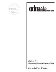 Suite 7.1 Manual - Audio Design Associates