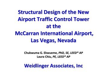 Structural Design of the New Airport Traffic Control Tower at ... - PEER