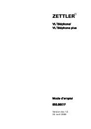 VL TÃ©lÃ©phone / VL TÃ©lÃ©phone plus - Mode d'emploi, version doc. 1.0 ...