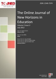 The Online Journal of New Horizons in Education