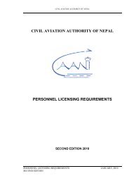 Personnel Licensing Requirements - Civil Aviation Authority of Nepal