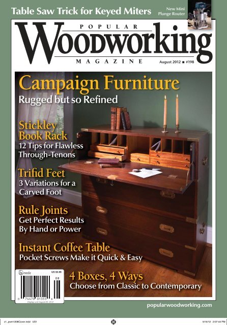 Woodcraft Magazine - Table-Sawn Splines - Downloadable Technique