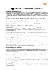 Application for Financial Assistance - Virginia State University