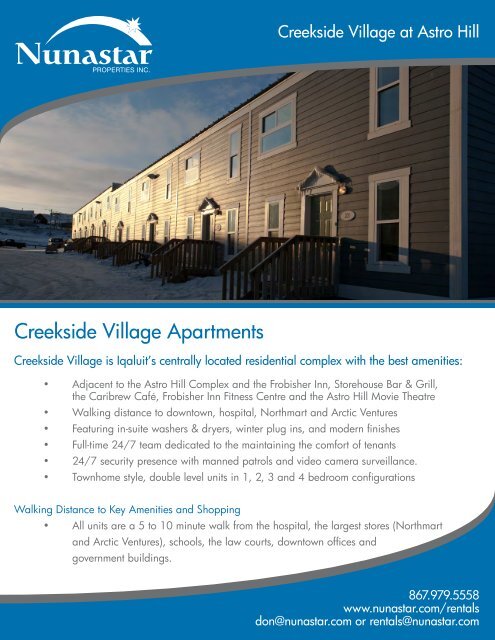 Creekside Village Apartments - Nunastar Properties