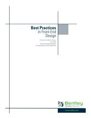 Best Practices in Front-End Design - FTP - Bentley