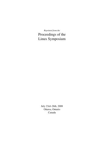 Building a Robust Linux kernel piggybacking The Linux Test Project