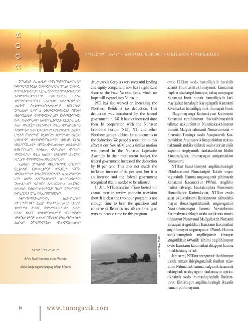 NTI Annual Report 2008 - Nunavut Tunngavik Inc.