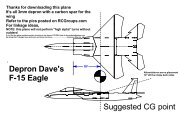 Depron Dave's F-15 Eagle Suggested CG point - Aeromodelismo ...