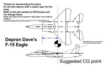 Depron Dave's F-15 Eagle Suggested CG point - Aeromodelismo ...