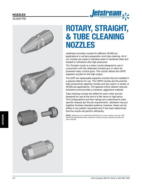 Section D-Hoses and Lances - Jetstream