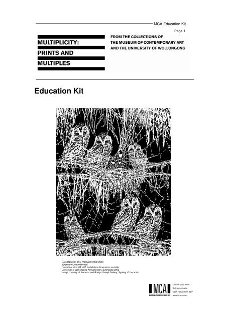 Education Kit - Art Gallery of South Australia