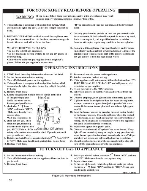 I&O Manual - Solaris Water Heaters - Categories On Thermal ...