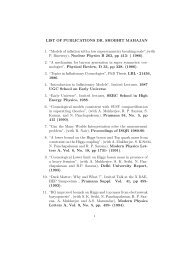 LIST OF PUBLICATIONS DR. SHOBHIT MAHAJAN 1. “Models of ...