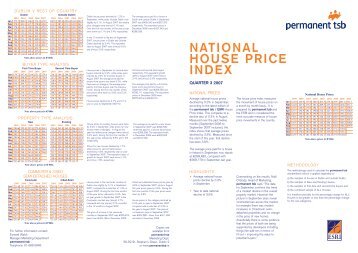 national house price index - Permanent TSB Group