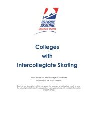 Colleges with Intercollegiate Skating Clubs - US Figure Skating