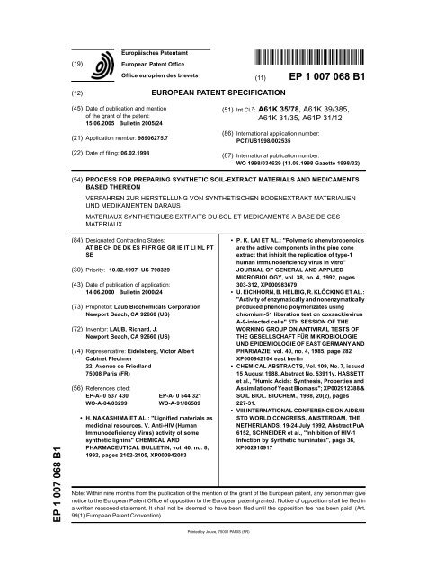 HUMIC ACID - Laub BioChem