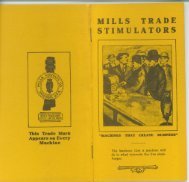 MILLS TRADE 'STIMULATORS - antique slot machines